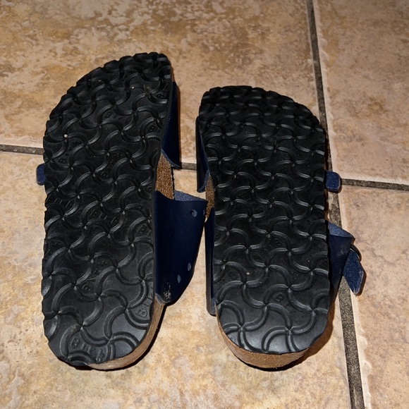 Birkenstock Birkies Navy Blue Sandals - Picture 5 of 16